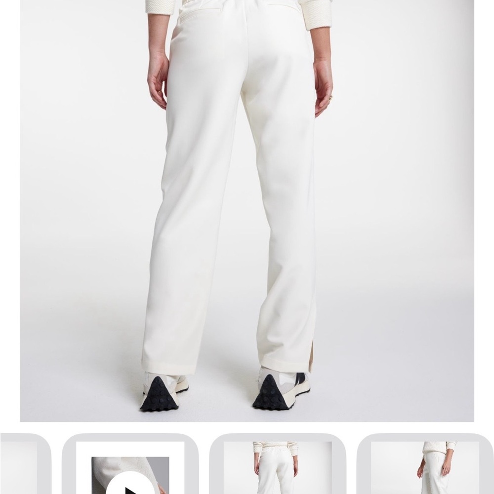 Calia effortless Crepe pintuck Pants Ivory - Picture 3 of 11